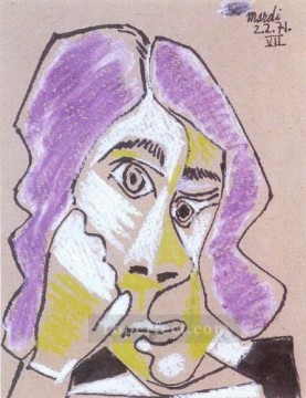 Cabeza de mosquetero cubista de 1971 Pablo Picasso Pinturas al óleo